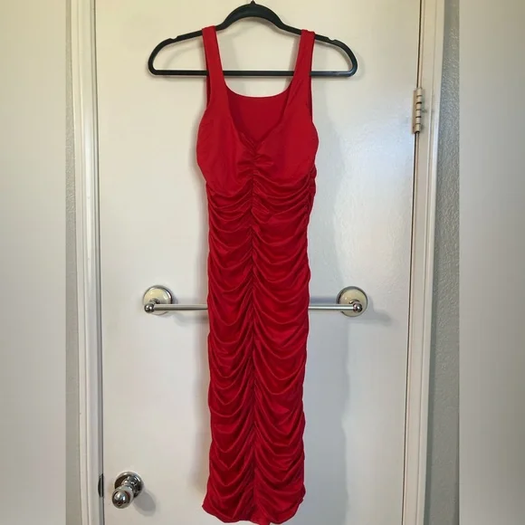 red scrunch dress Ruched Dress - Grey Mini Dress - Ruched Bodycon Dress